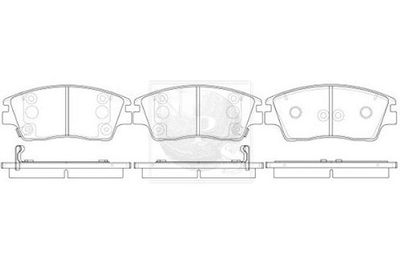 K360A29 NPS Комплект тормозных колодок, дисковый тормоз