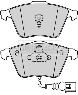 BBP2177 BORG & BECK Комплект тормозных колодок, дисковый тормоз