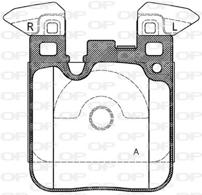 BPA153900 OPEN PARTS Комплект тормозных колодок, дисковый тормоз