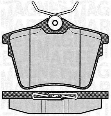 363916060616 MAGNETI MARELLI Комплект тормозных колодок, дисковый тормоз