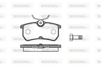 P793300 WOKING Комплект тормозных колодок, дисковый тормоз