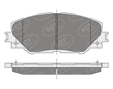 SP342PR SCT - MANNOL Комплект тормозных колодок, дисковый тормоз