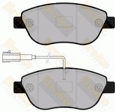 PA1860 Brake ENGINEERING Комплект тормозных колодок, дисковый тормоз