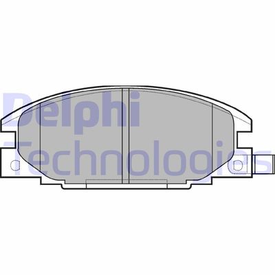 LP629 DELPHI Комплект тормозных колодок, дисковый тормоз