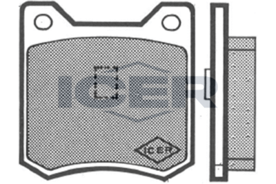 180223 ICER Комплект тормозных колодок, дисковый тормоз