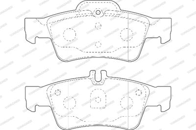 WBP23334A WAGNER Комплект тормозных колодок, дисковый тормоз