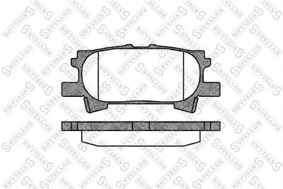 1051000SX STELLOX Комплект тормозных колодок, дисковый тормоз