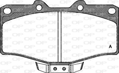 BPA031514 OPEN PARTS Комплект тормозных колодок, дисковый тормоз