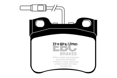 DP1111 EBC Brakes Комплект тормозных колодок, дисковый тормоз