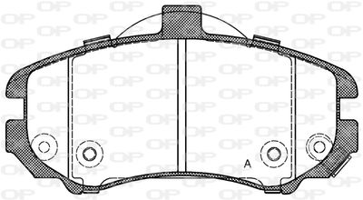 BPA119402 OPEN PARTS Комплект тормозных колодок, дисковый тормоз