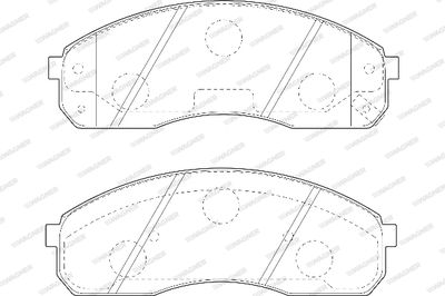 WBP23649A WAGNER Комплект тормозных колодок, дисковый тормоз