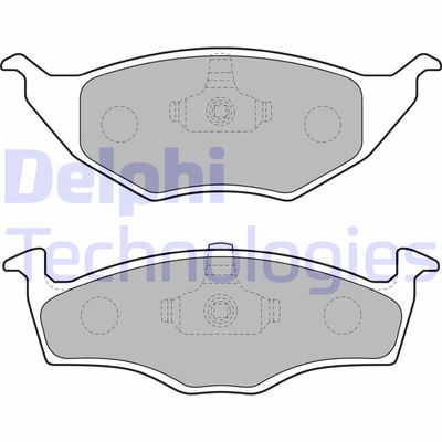 LP1675 DELPHI Комплект тормозных колодок, дисковый тормоз