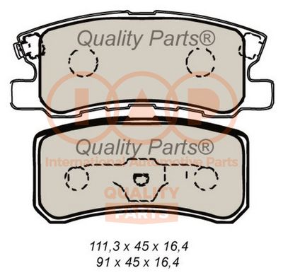 70412027P IAP QUALITY PARTS Комплект тормозных колодок, дисковый тормоз