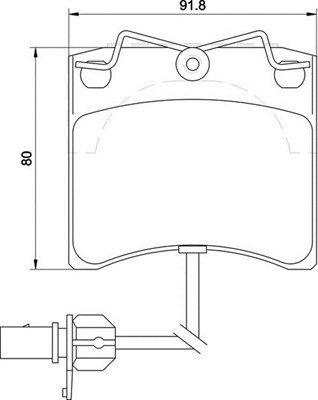 363710205129 MAGNETI MARELLI Комплект тормозных колодок, дисковый тормоз