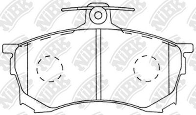 PN3102 NiBK Комплект тормозных колодок, дисковый тормоз