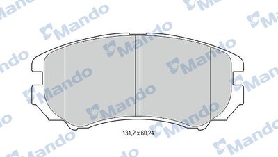 MBF015308 MANDO Комплект тормозных колодок, дисковый тормоз