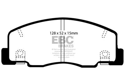 DP1204 EBC Brakes Комплект тормозных колодок, дисковый тормоз