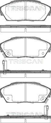 811010974 TRISCAN Комплект тормозных колодок, дисковый тормоз