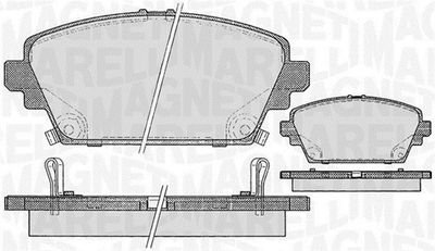 363916060567 MAGNETI MARELLI Комплект тормозных колодок, дисковый тормоз