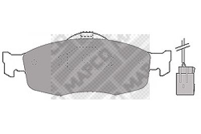 6369 MAPCO Комплект тормозных колодок, дисковый тормоз