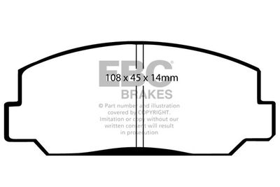 DP281 EBC Brakes Комплект тормозных колодок, дисковый тормоз