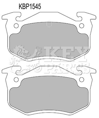 KBP1545 KEY PARTS Комплект тормозных колодок, дисковый тормоз