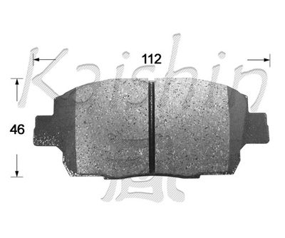 FK2257 KAISHIN Комплект тормозных колодок, дисковый тормоз