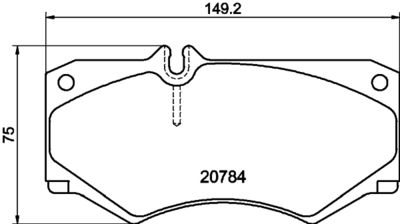 PCP1678 DON Комплект тормозных колодок, дисковый тормоз