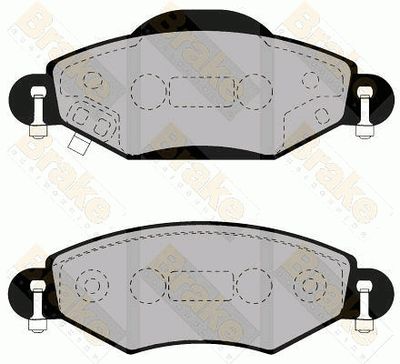 PA1555 Brake ENGINEERING Комплект тормозных колодок, дисковый тормоз