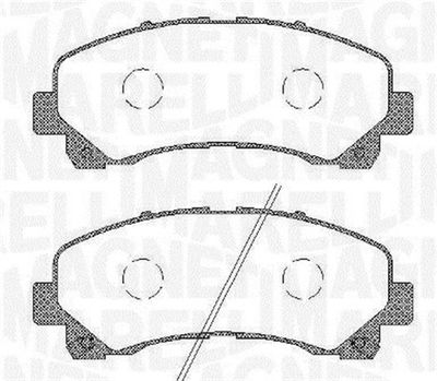 363916060449 MAGNETI MARELLI Комплект тормозных колодок, дисковый тормоз