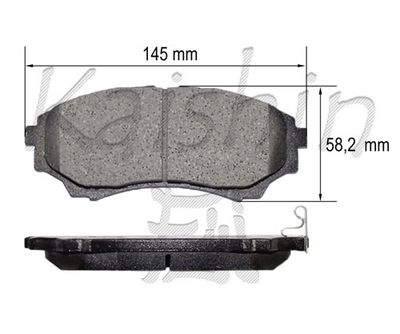 FK3137 KAISHIN Комплект тормозных колодок, дисковый тормоз