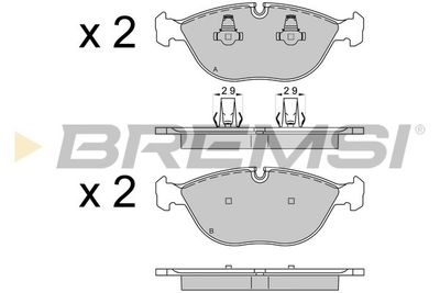 BP3571 BREMSI Комплект тормозных колодок, дисковый тормоз