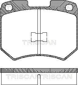 811029771 TRISCAN Комплект тормозных колодок, дисковый тормоз