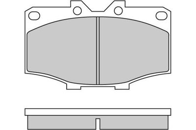 120242 E.T.F. Комплект тормозных колодок, дисковый тормоз
