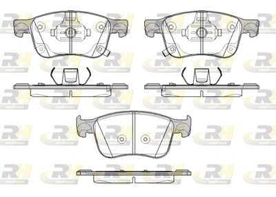 2180812 ROADHOUSE Комплект тормозных колодок, дисковый тормоз