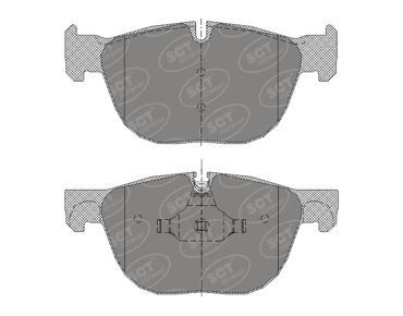 SP356PR SCT - MANNOL Комплект тормозных колодок, дисковый тормоз