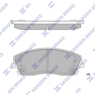 SP1507 Hi-Q Комплект тормозных колодок, дисковый тормоз