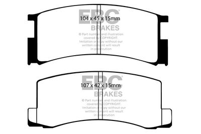 DP457 EBC Brakes Комплект тормозных колодок, дисковый тормоз