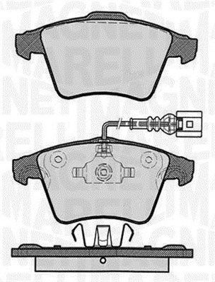 363916060414 MAGNETI MARELLI Комплект тормозных колодок, дисковый тормоз