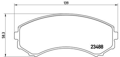 P54029 BREMBO Комплект тормозных колодок, дисковый тормоз