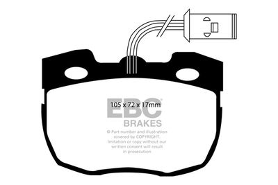 DP6814 EBC Brakes Комплект тормозных колодок, дисковый тормоз