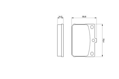 0986467031 BOSCH Комплект тормозных колодок, дисковый тормоз