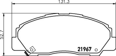 MDB1592 MINTEX Комплект тормозных колодок, дисковый тормоз