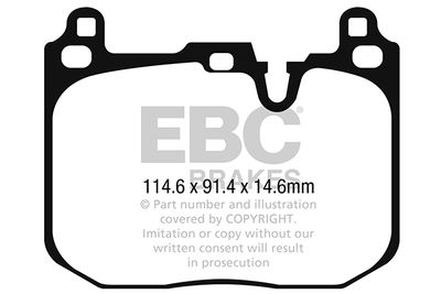 DP92271 EBC Brakes Комплект тормозных колодок, дисковый тормоз