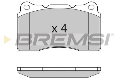 BP3167 BREMSI Комплект тормозных колодок, дисковый тормоз