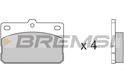 BP2079 BREMSI Комплект тормозных колодок, дисковый тормоз