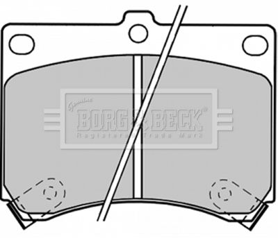 BBP1208 BORG & BECK Комплект тормозных колодок, дисковый тормоз