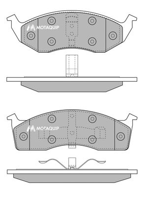 LVXL221 MOTAQUIP Комплект тормозных колодок, дисковый тормоз