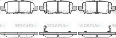 P976329 WOKING Комплект тормозных колодок, дисковый тормоз