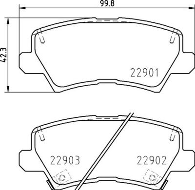 P30111 BREMBO Комплект тормозных колодок, дисковый тормоз